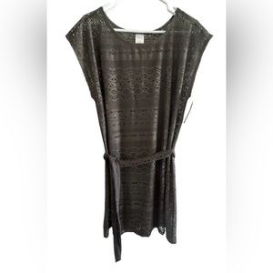 Lace Swimsuit Cover Up Merona Size Medium Charcoal Gray NWT This item is new wit